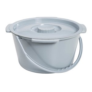 Drive Medical Commode Bucket with Handle & Lid, 7.5qt, Pack of 1, 11106